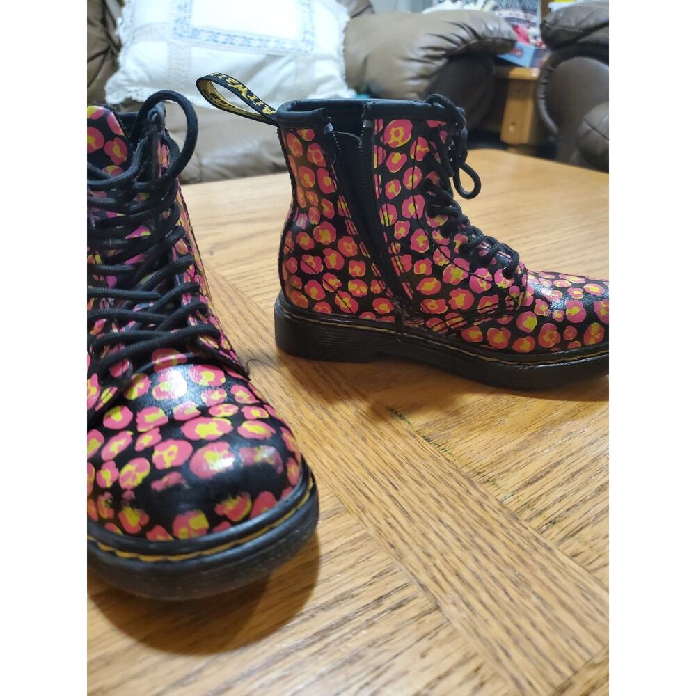 Dr. Martens Doc Youth Kids size 10 Side Zip Boots 1460 T - Picture 2 of 7
